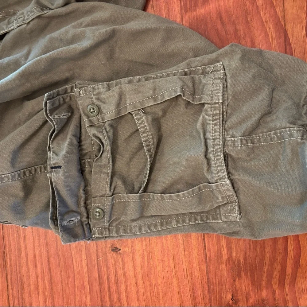 Faded Glory Boys 16 Olive Green Cargo Shorts